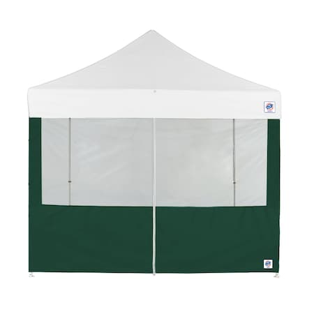 E-Z Up TAA Compliant Food Booth Middle Zipper  Sidewall, 8' W x 8' H, Forest Green SW3FBFXTM8FG